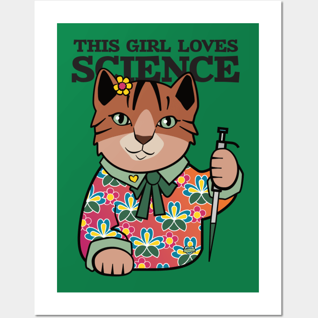 This Girl Loves Science Wall Art by Sue Cervenka